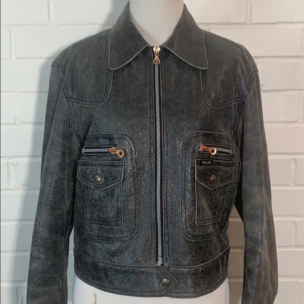 Diesel Leather Jacket - Picture 2 of 9